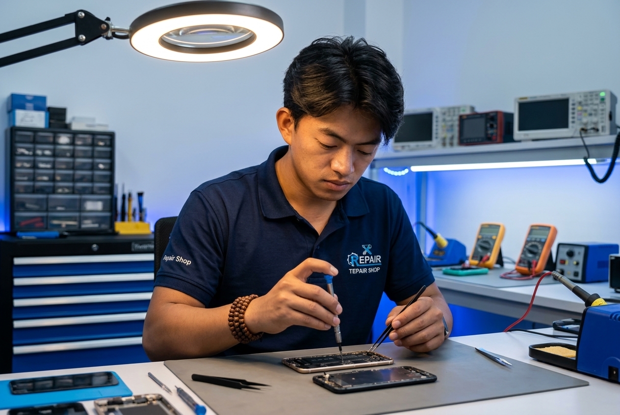Expert mobile repair workstation by Anniel Tamang
